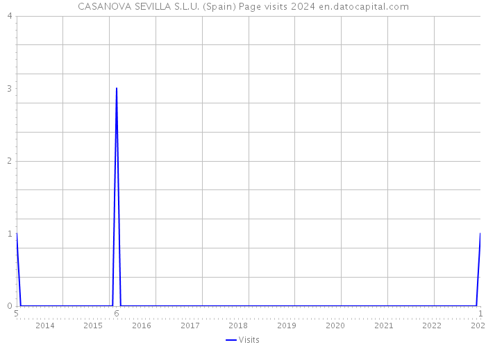 CASANOVA SEVILLA S.L.U. (Spain) Page visits 2024 