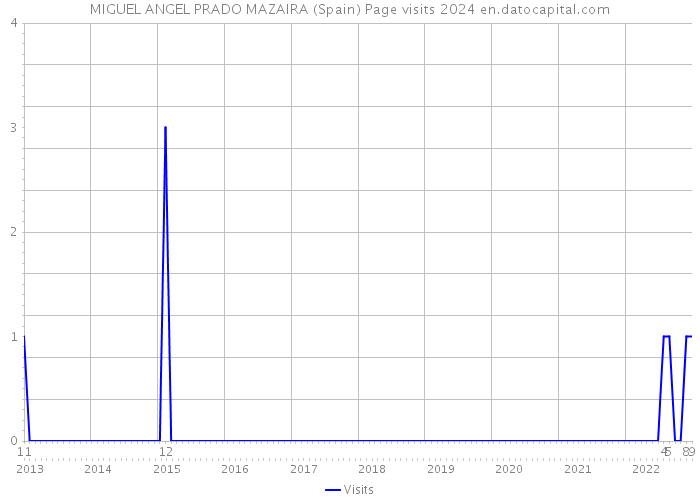 MIGUEL ANGEL PRADO MAZAIRA (Spain) Page visits 2024 