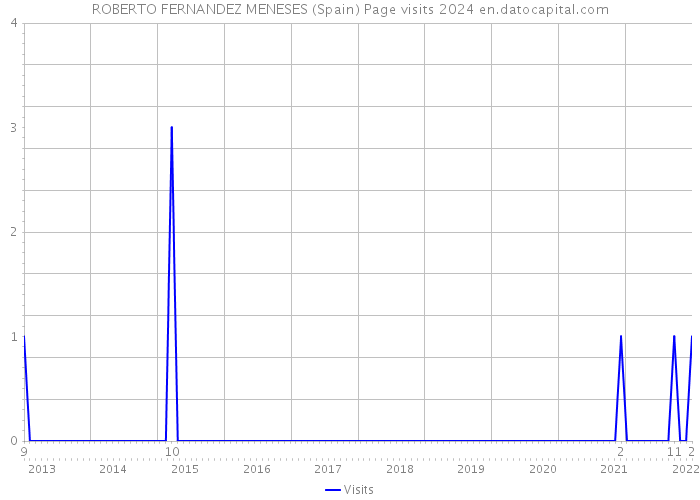 ROBERTO FERNANDEZ MENESES (Spain) Page visits 2024 