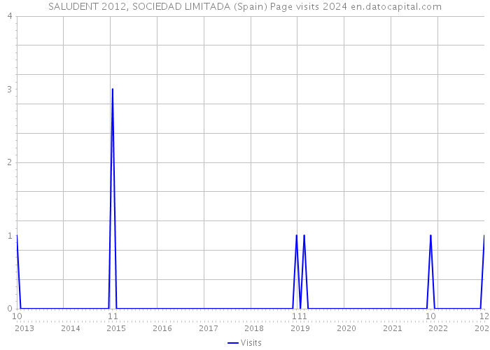 SALUDENT 2012, SOCIEDAD LIMITADA (Spain) Page visits 2024 