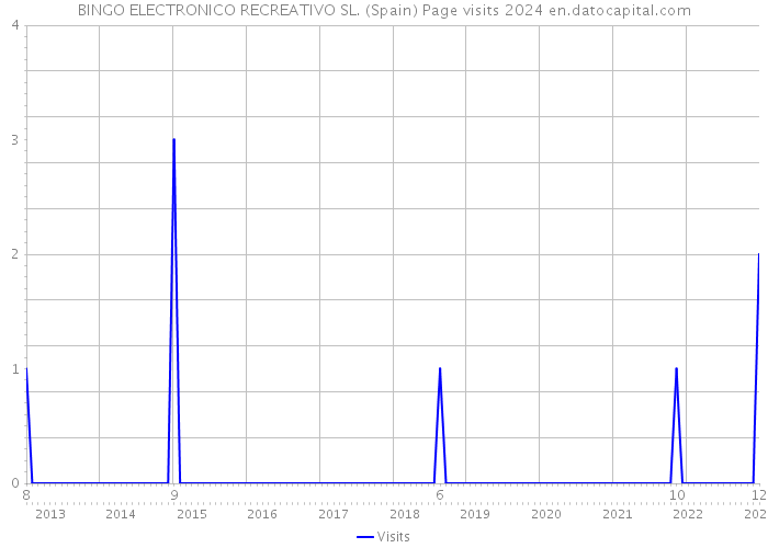 BINGO ELECTRONICO RECREATIVO SL. (Spain) Page visits 2024 