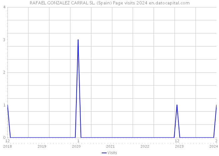 RAFAEL GONZALEZ CARRAL SL. (Spain) Page visits 2024 