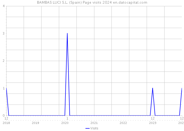 BAMBAS LUCI S.L. (Spain) Page visits 2024 