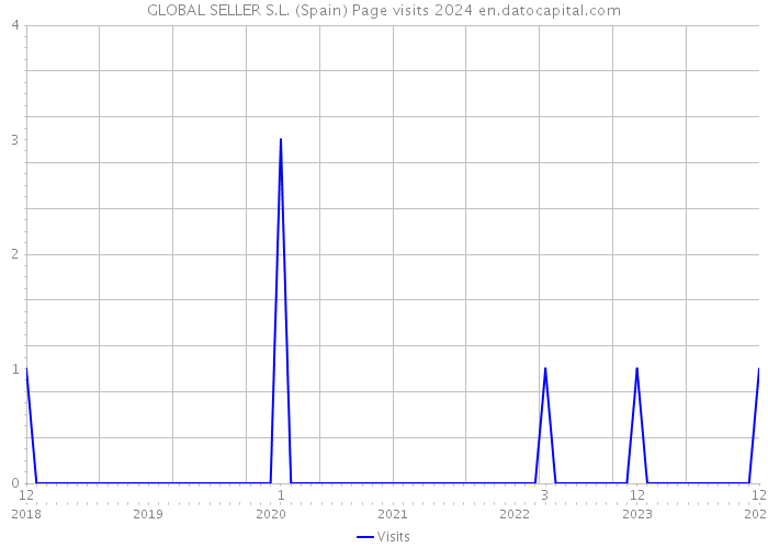 GLOBAL SELLER S.L. (Spain) Page visits 2024 