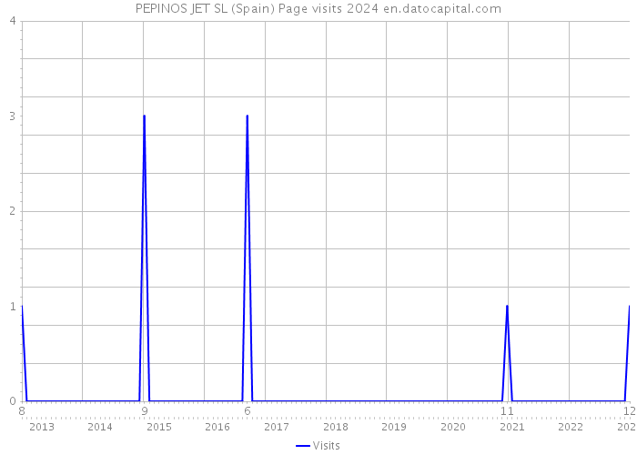 PEPINOS JET SL (Spain) Page visits 2024 