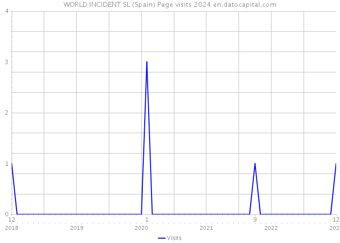 WORLD INCIDENT SL (Spain) Page visits 2024 