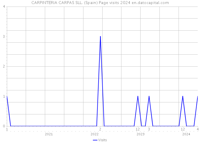 CARPINTERIA CARPAS SLL. (Spain) Page visits 2024 