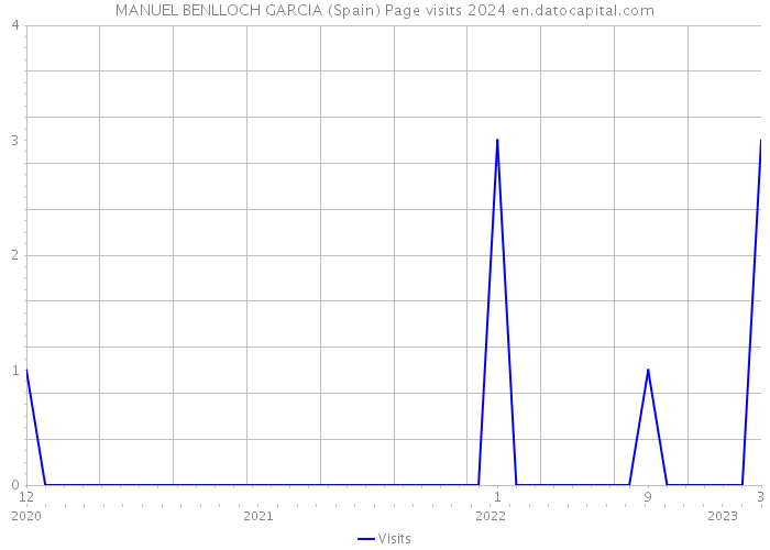 MANUEL BENLLOCH GARCIA (Spain) Page visits 2024 