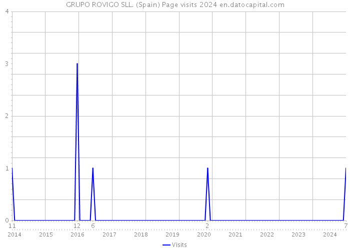 GRUPO ROVIGO SLL. (Spain) Page visits 2024 