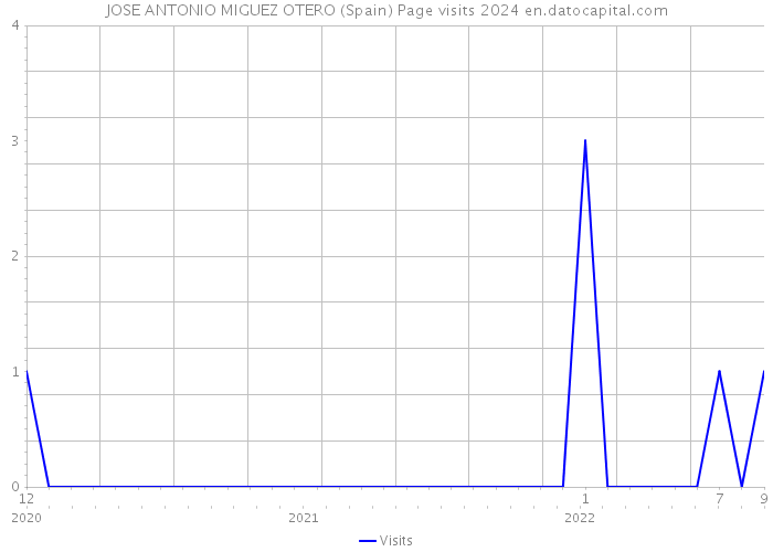 JOSE ANTONIO MIGUEZ OTERO (Spain) Page visits 2024 