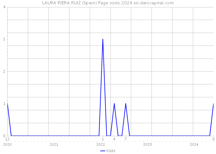 LAURA RIERA RUIZ (Spain) Page visits 2024 