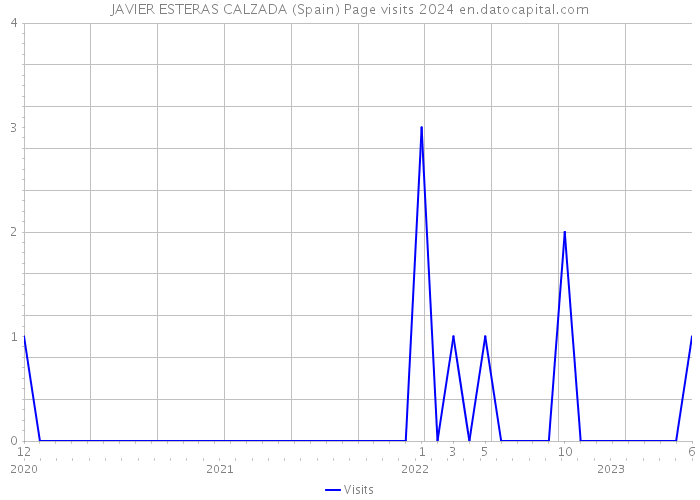 JAVIER ESTERAS CALZADA (Spain) Page visits 2024 