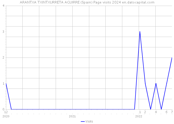 ARANTXA TXINTXURRETA AGUIRRE (Spain) Page visits 2024 