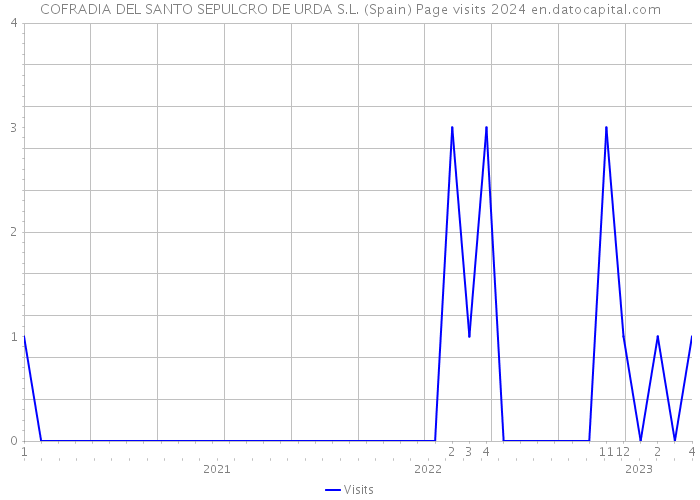 COFRADIA DEL SANTO SEPULCRO DE URDA S.L. (Spain) Page visits 2024 