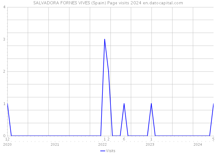 SALVADORA FORNES VIVES (Spain) Page visits 2024 