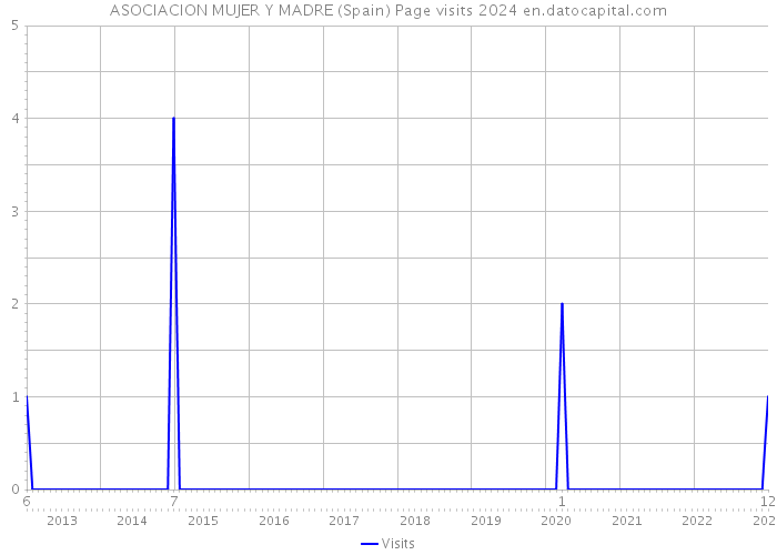 ASOCIACION MUJER Y MADRE (Spain) Page visits 2024 