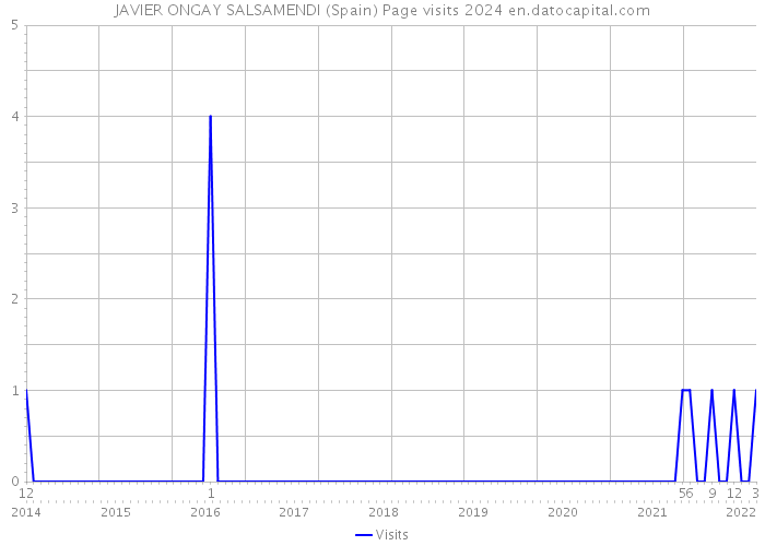JAVIER ONGAY SALSAMENDI (Spain) Page visits 2024 