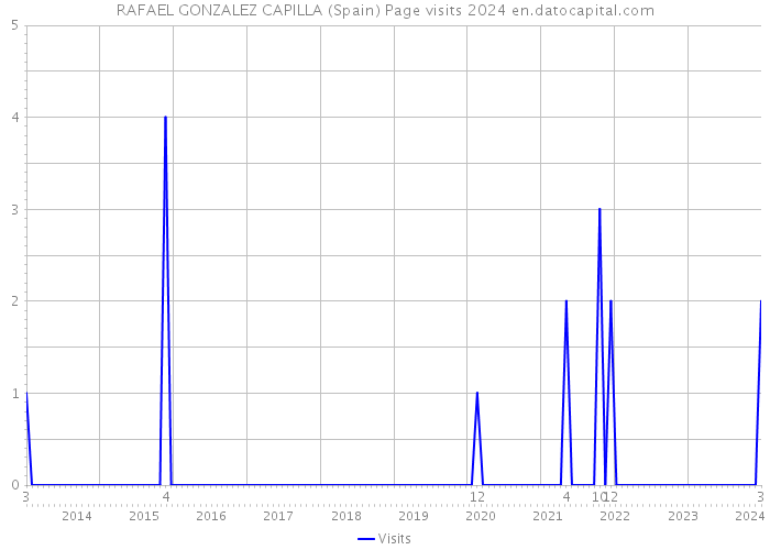 RAFAEL GONZALEZ CAPILLA (Spain) Page visits 2024 