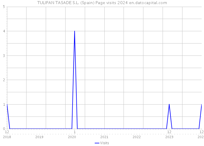 TULIPAN TASADE S.L. (Spain) Page visits 2024 