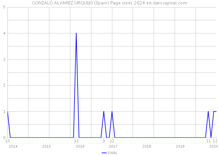 GONZALO ALVAREZ URQUIJO (Spain) Page visits 2024 