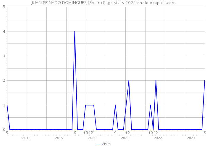 JUAN PEINADO DOMINGUEZ (Spain) Page visits 2024 