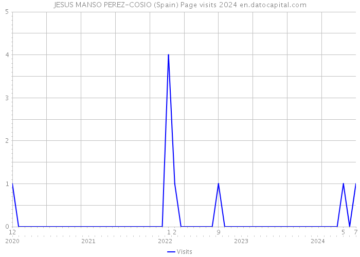JESUS MANSO PEREZ-COSIO (Spain) Page visits 2024 