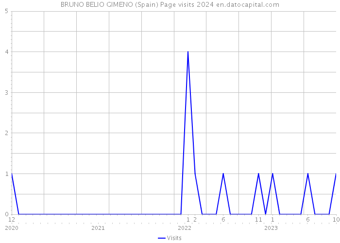 BRUNO BELIO GIMENO (Spain) Page visits 2024 