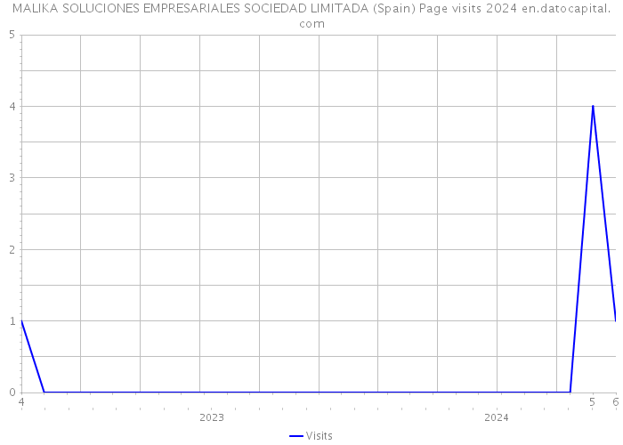 MALIKA SOLUCIONES EMPRESARIALES SOCIEDAD LIMITADA (Spain) Page visits 2024 