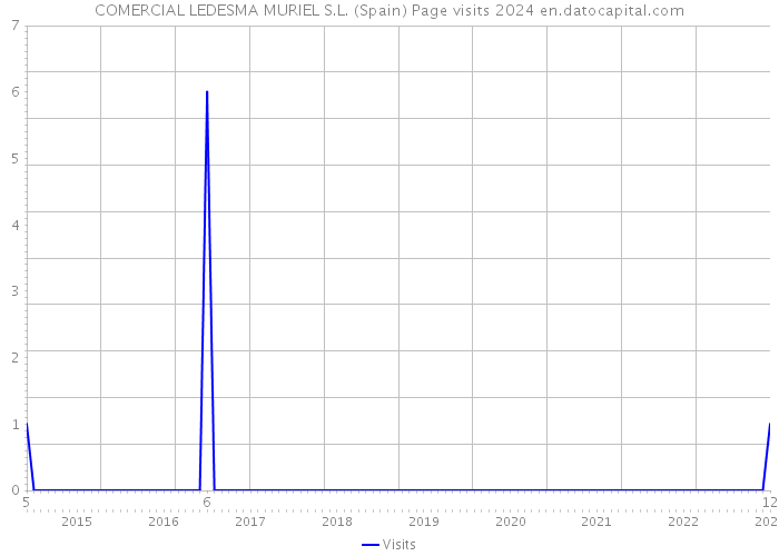 COMERCIAL LEDESMA MURIEL S.L. (Spain) Page visits 2024 