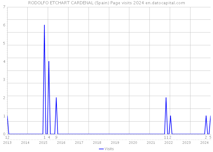 RODOLFO ETCHART CARDENAL (Spain) Page visits 2024 