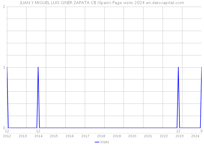 JUAN Y MIGUEL LUIS GINER ZAPATA CB (Spain) Page visits 2024 