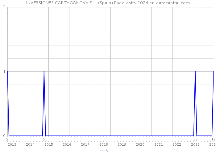 INVERSIONES CARTAGONOVA S.L. (Spain) Page visits 2024 