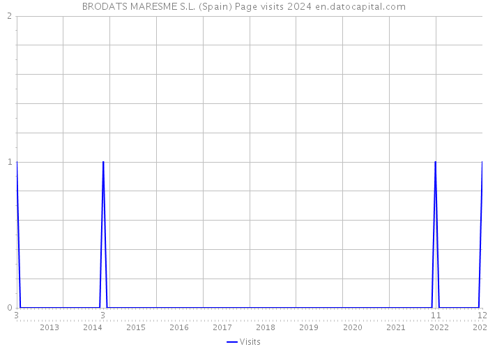 BRODATS MARESME S.L. (Spain) Page visits 2024 