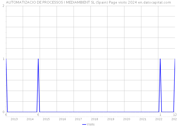 AUTOMATIZACIO DE PROCESSOS I MEDIAMBIENT SL (Spain) Page visits 2024 