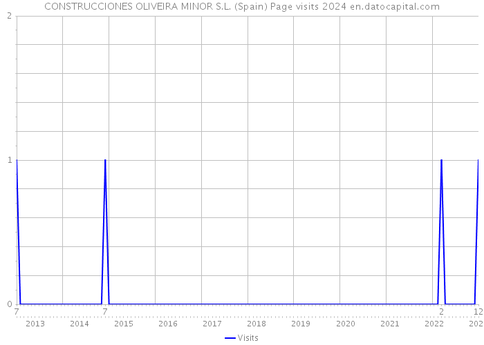CONSTRUCCIONES OLIVEIRA MINOR S.L. (Spain) Page visits 2024 