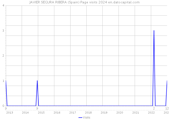 JAVIER SEGURA RIBERA (Spain) Page visits 2024 