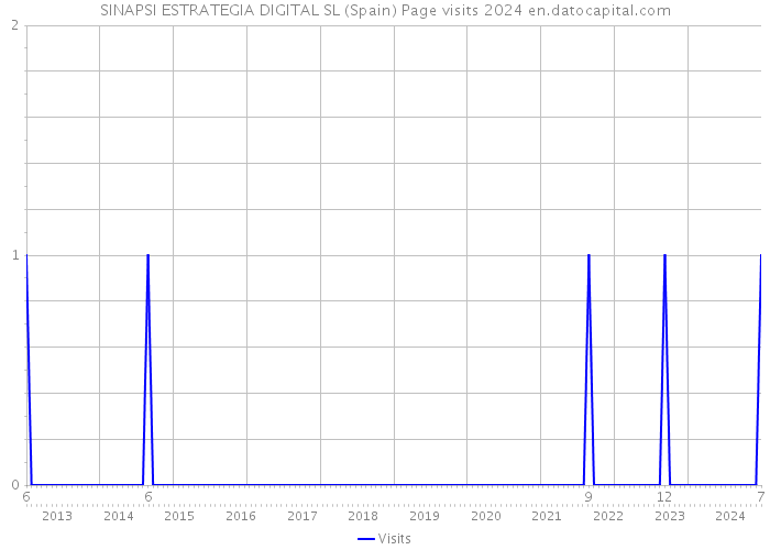 SINAPSI ESTRATEGIA DIGITAL SL (Spain) Page visits 2024 