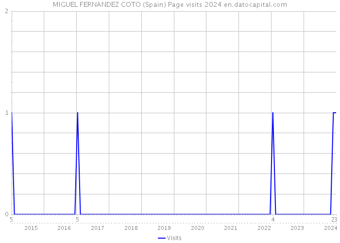 MIGUEL FERNANDEZ COTO (Spain) Page visits 2024 