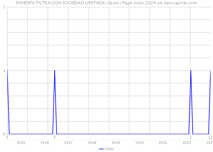 PANESPA FILTRACION SOCIEDAD LIMITADA (Spain) Page visits 2024 