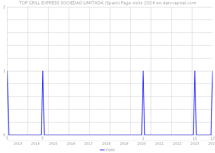 TOP GRILL EXPRESS SOCIEDAD LIMITADA (Spain) Page visits 2024 