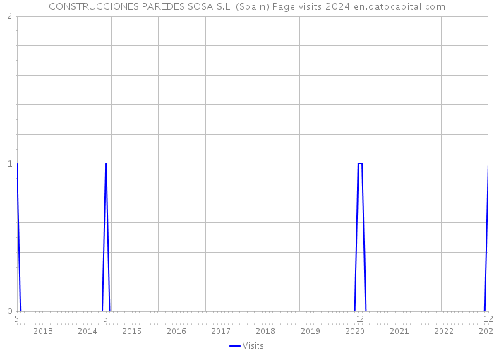 CONSTRUCCIONES PAREDES SOSA S.L. (Spain) Page visits 2024 