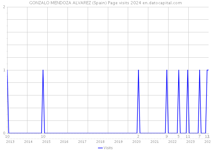 GONZALO MENDOZA ALVAREZ (Spain) Page visits 2024 