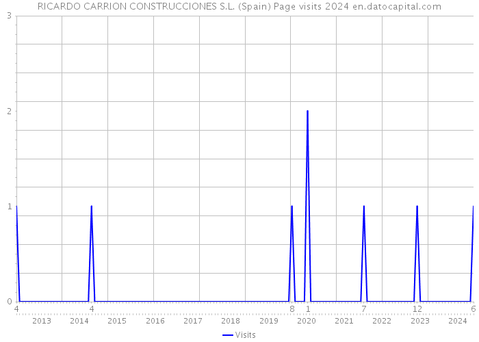 RICARDO CARRION CONSTRUCCIONES S.L. (Spain) Page visits 2024 