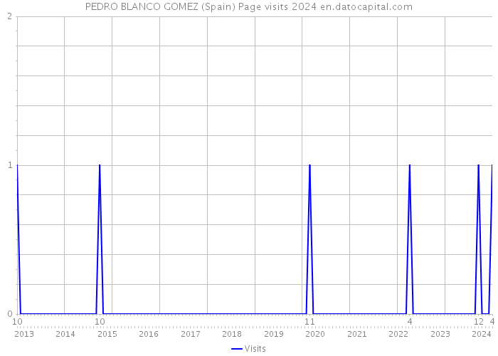 PEDRO BLANCO GOMEZ (Spain) Page visits 2024 