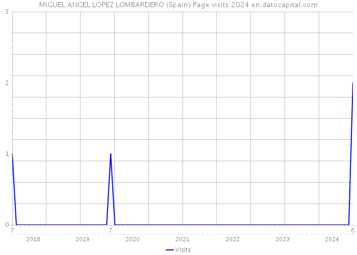 MIGUEL ANGEL LOPEZ LOMBARDERO (Spain) Page visits 2024 