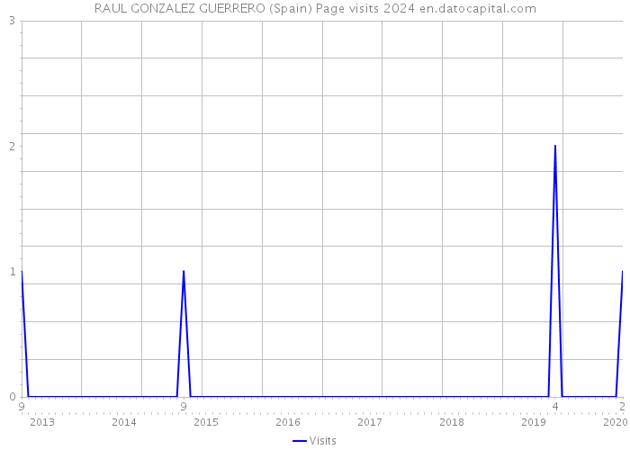 RAUL GONZALEZ GUERRERO (Spain) Page visits 2024 