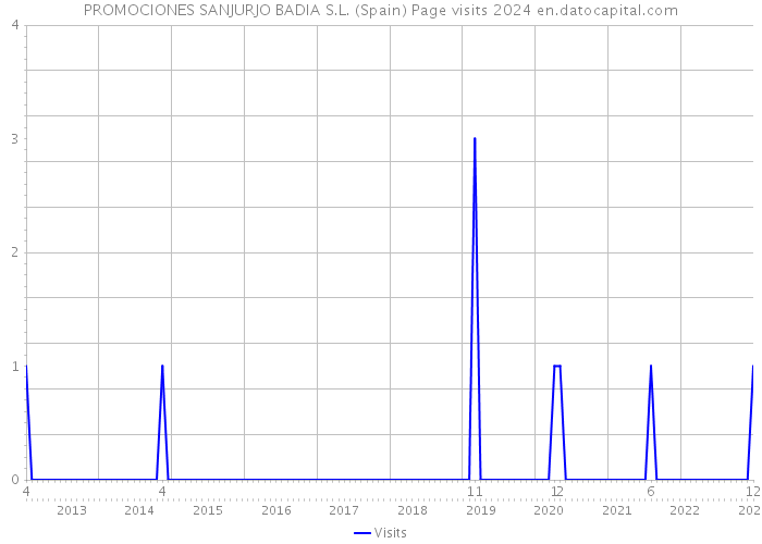 PROMOCIONES SANJURJO BADIA S.L. (Spain) Page visits 2024 