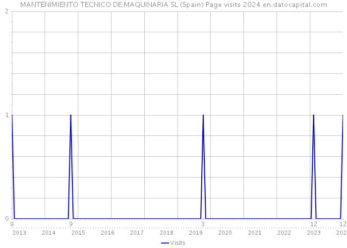 MANTENIMIENTO TECNICO DE MAQUINARIA SL (Spain) Page visits 2024 
