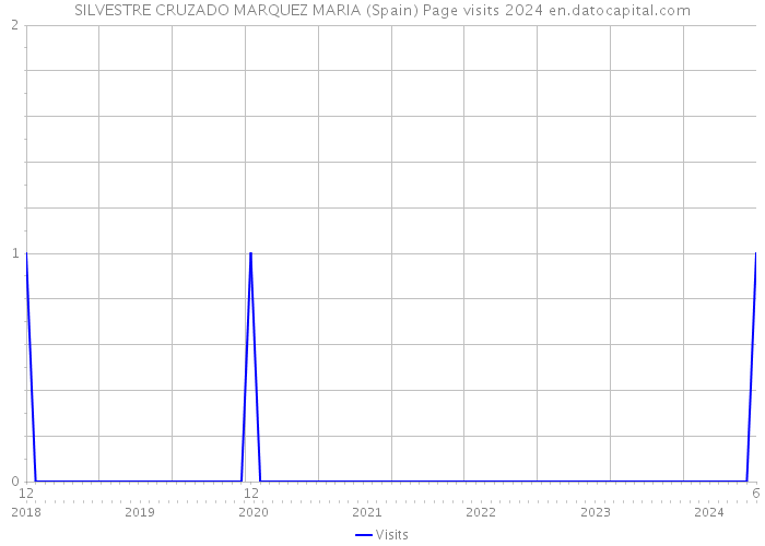 SILVESTRE CRUZADO MARQUEZ MARIA (Spain) Page visits 2024 