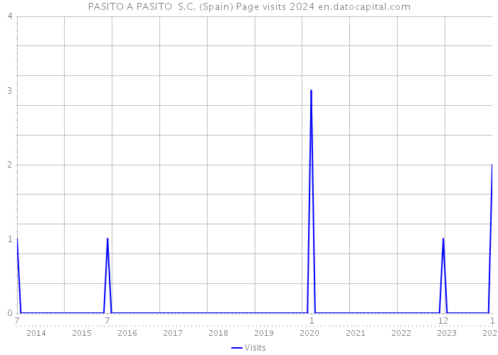 PASITO A PASITO S.C. (Spain) Page visits 2024 